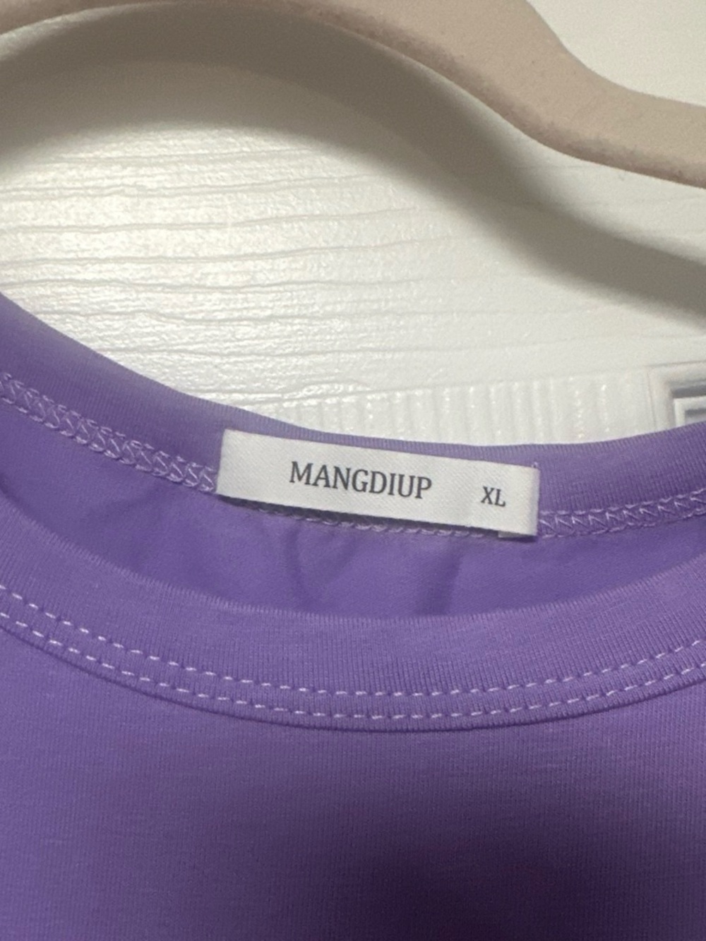 MANGDIUP Women's Purple Short Sleeve Crew Tee